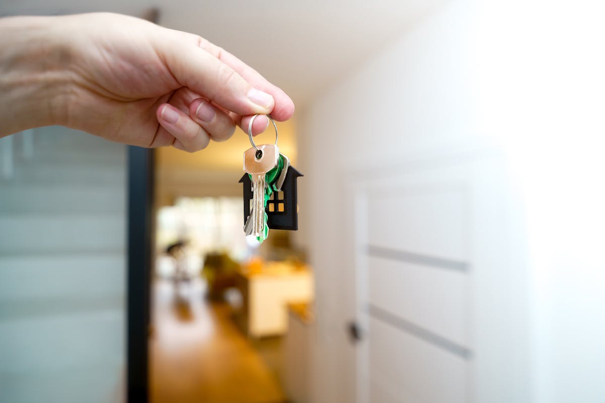 House keys in a modern apartment